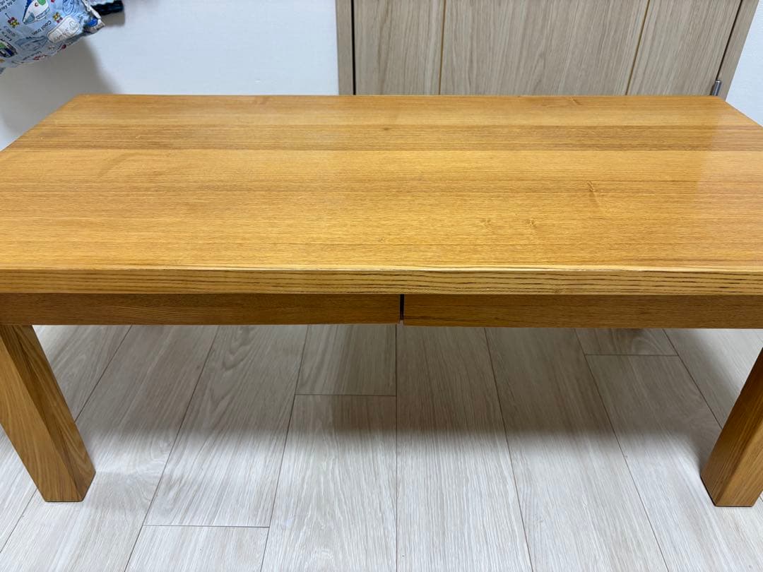 MUJI 無印良品 タモ材 木製ローテーブル 廃盤