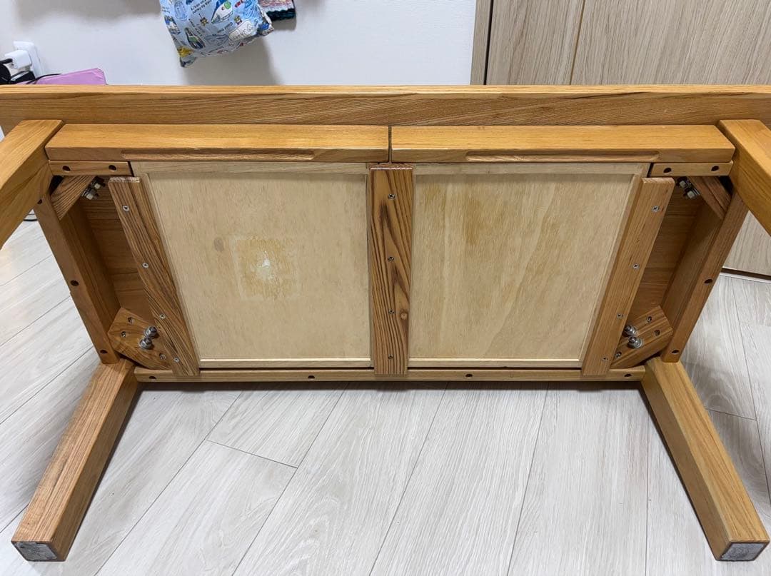 MUJI 無印良品 タモ材 木製ローテーブル 廃盤