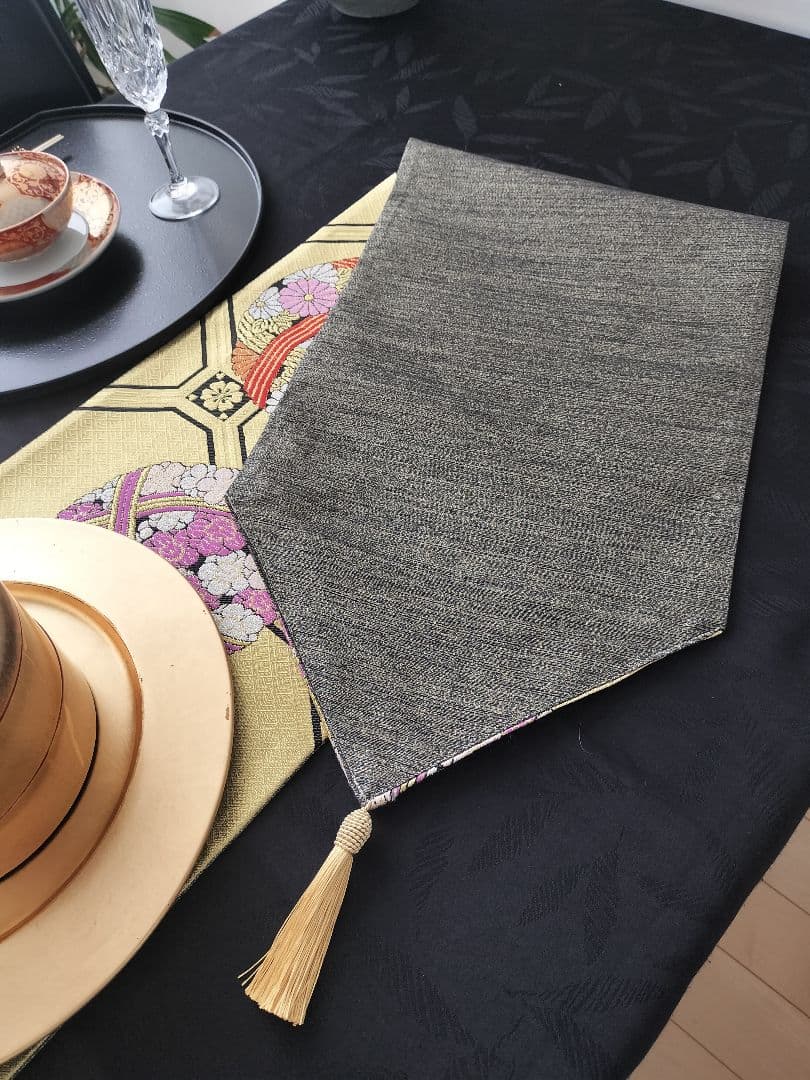 A897★逸品‼️手毬模様‼️ひな祭り‼️テーブルランナー2m16cm