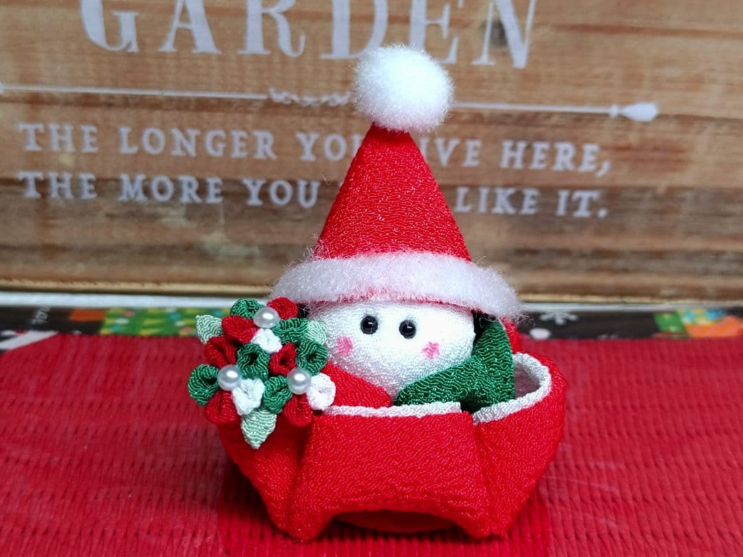 ♦No.18☆クリスマス飾り*☆サンタうさぎちゃんと可愛いピンクツリー♦他