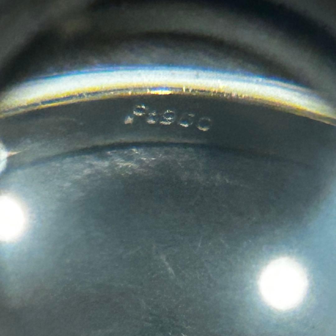 スフェーン　リングとピアスのセット　プラチナ