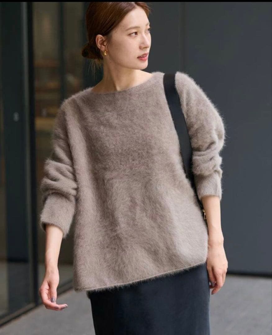 大人気★FRAMeWORK FOX/CASHMERE ボートネックプルオーバー