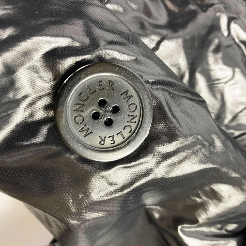 ★極美品★モンクレール ナイロン トレンチコート ロゴワッペン ベルト付き M