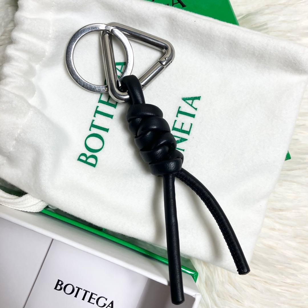 【未使用級】ボッテガヴェネタ＊キーリング レザーブラック