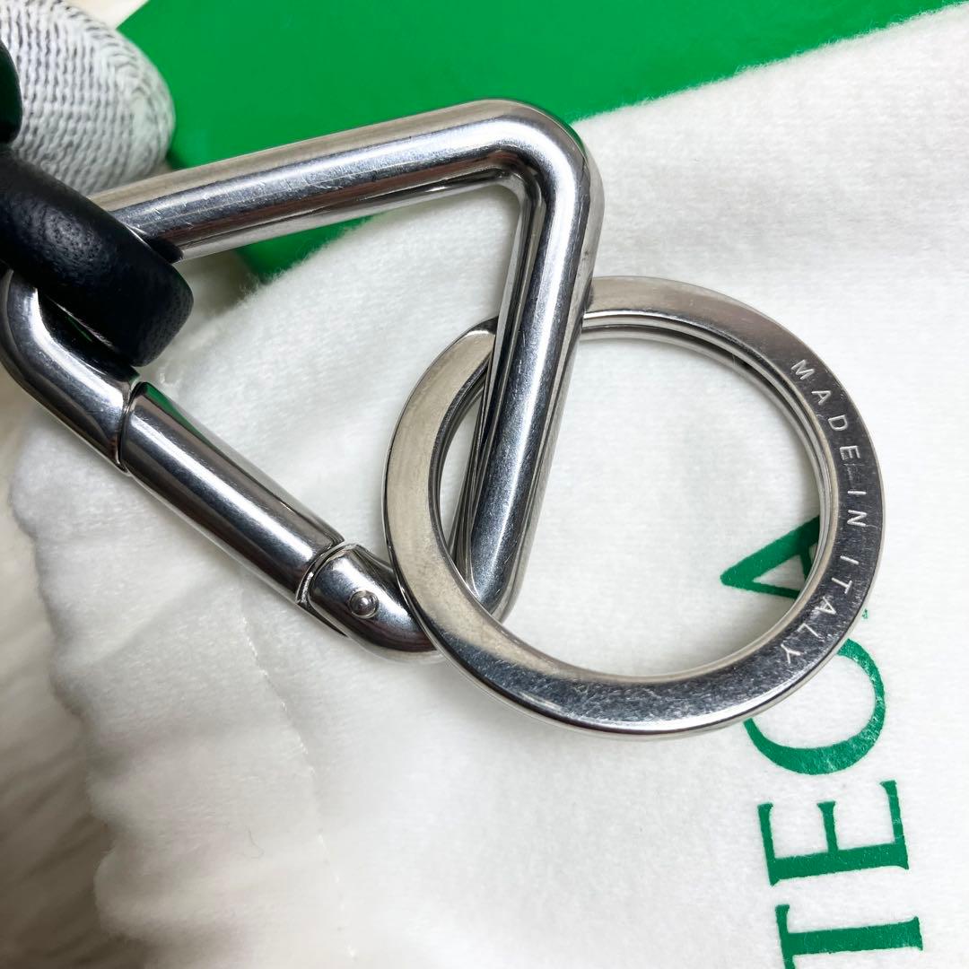 【未使用級】ボッテガヴェネタ＊キーリング レザーブラック