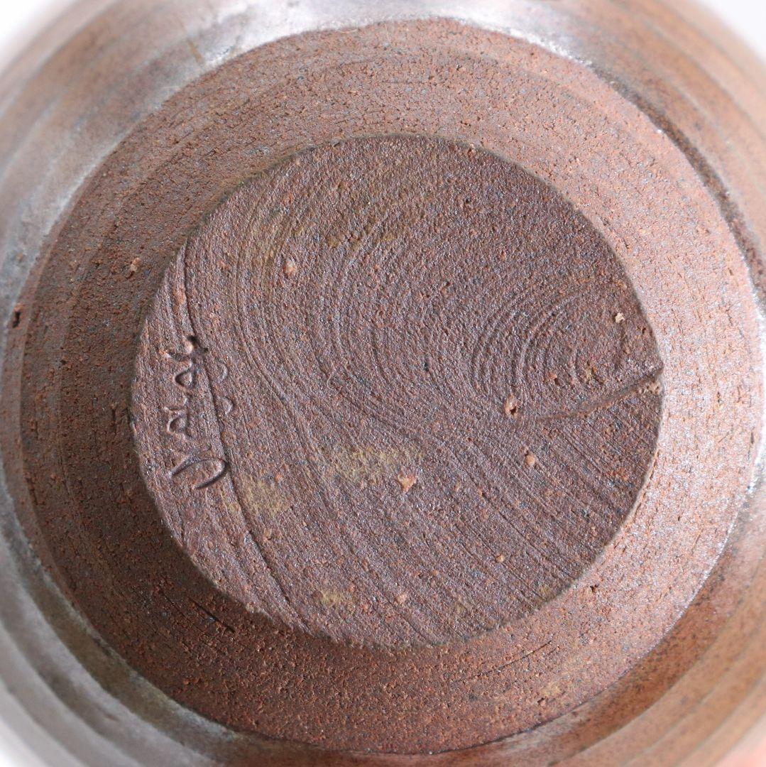 御室窯 柴田孝三作 唐物中興名物 岩城文琳写 茶入 東山緞子仕覆　V906　N9