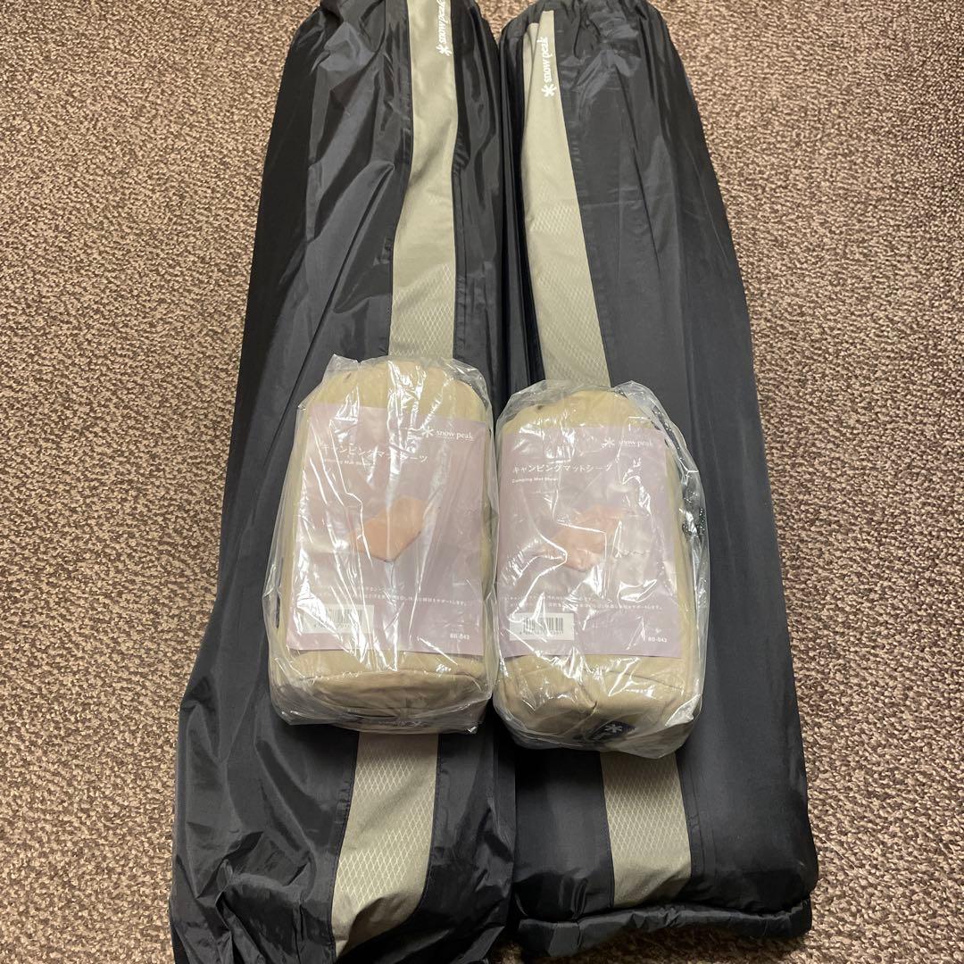 スノーピーク　キャンピングマット2.5w+キャンピングマットシーツ　2組セット