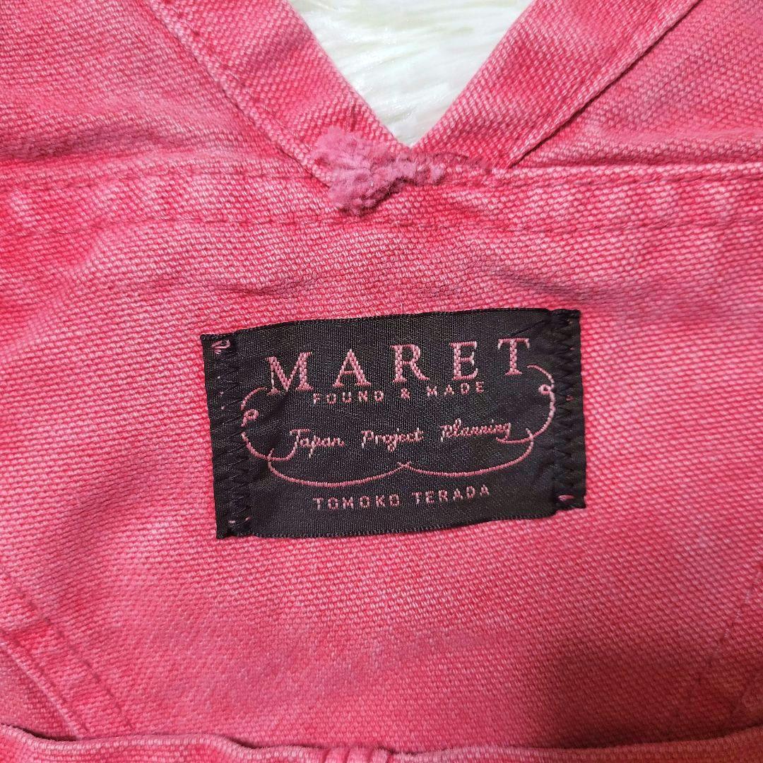 MARET マレ♡オーガニックダックワークONワークオーバーオール ピンク