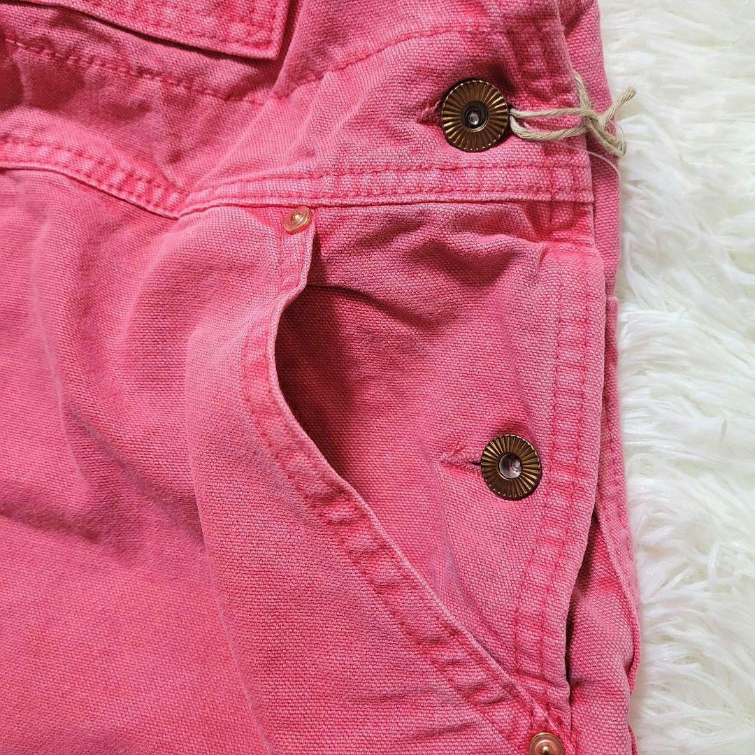 MARET マレ♡オーガニックダックワークONワークオーバーオール ピンク