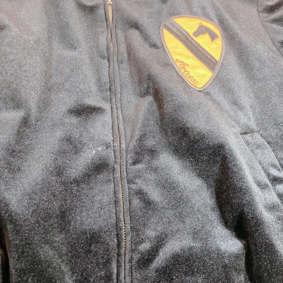 スカジャン 別珍 ブラック サイズM 1st AIR CAV VIETNAM