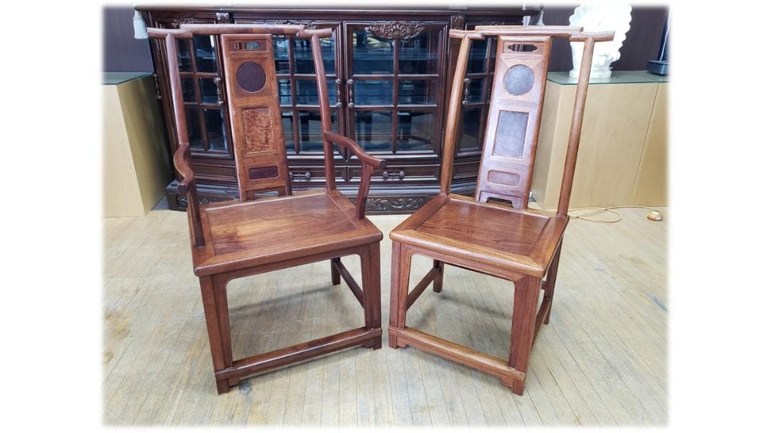 晴香中古雑貨店　　D36　唐木家具　肘掛け椅子