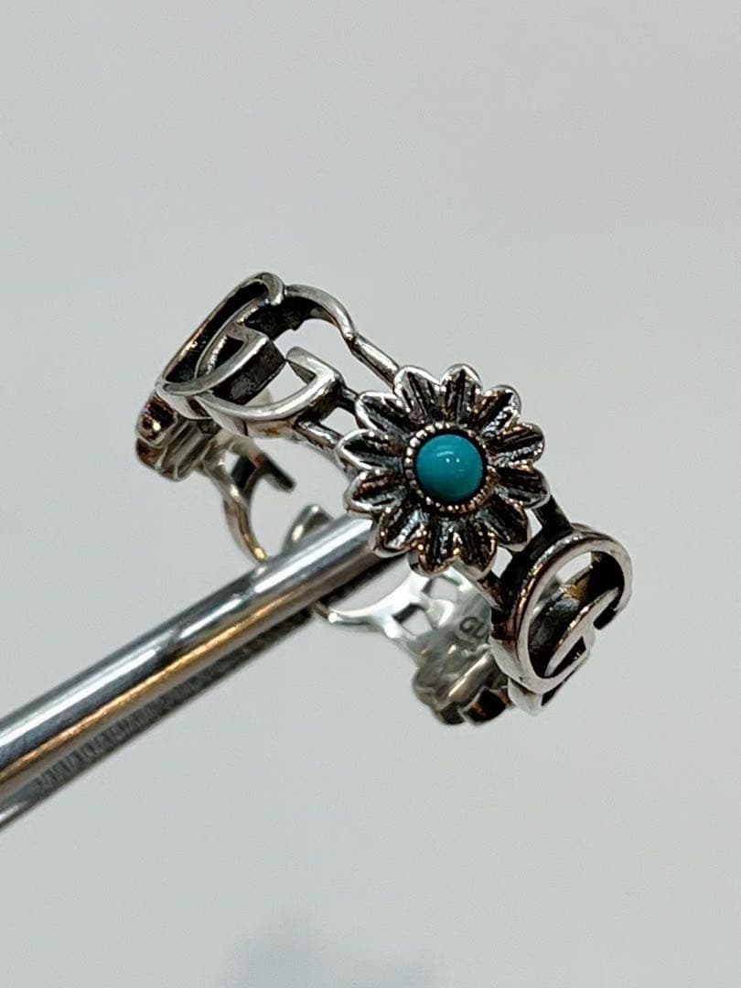 グッチ GUCCI ダブルG マザーオブパール リング 指輪 中古