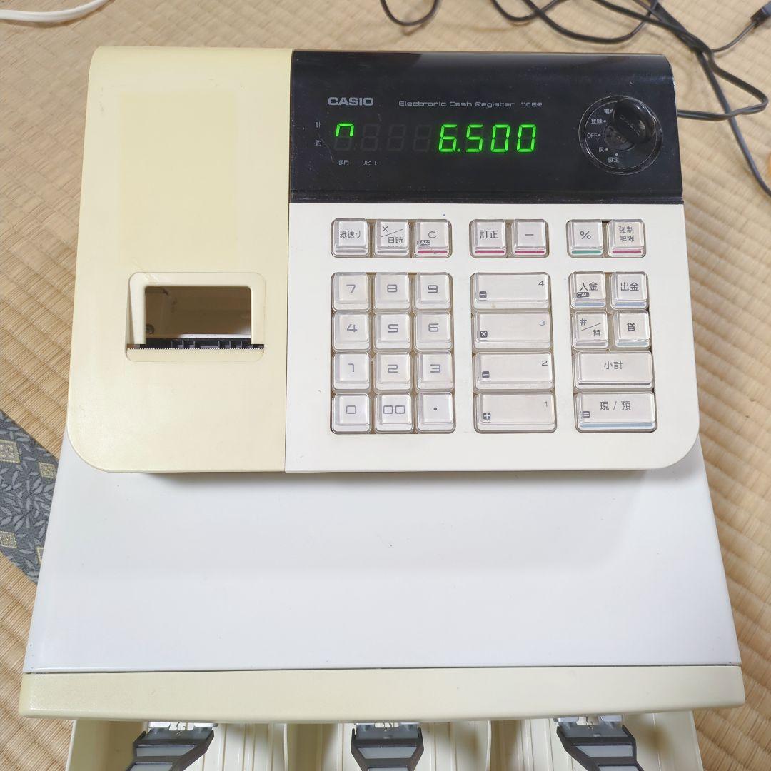 【良品】CASIO 110ER レジ レジスター カシオ 店舗向け