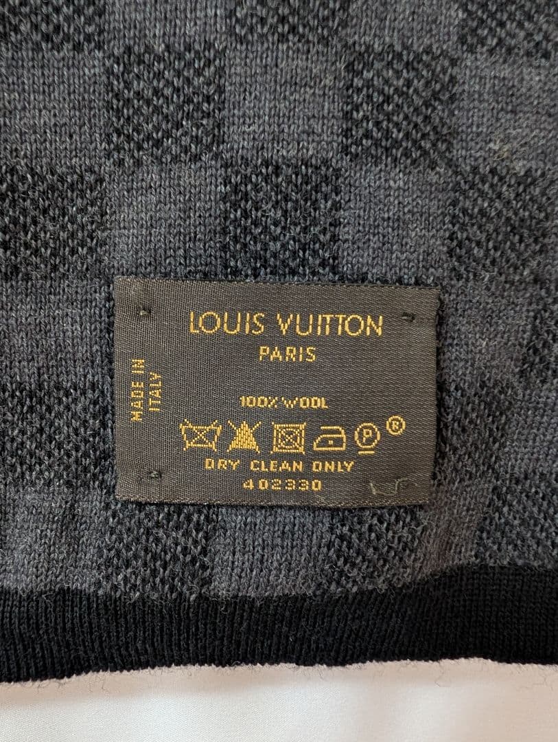 Louis Vuitton エシャルプ プティ・ダミエ グラフィット マフラー