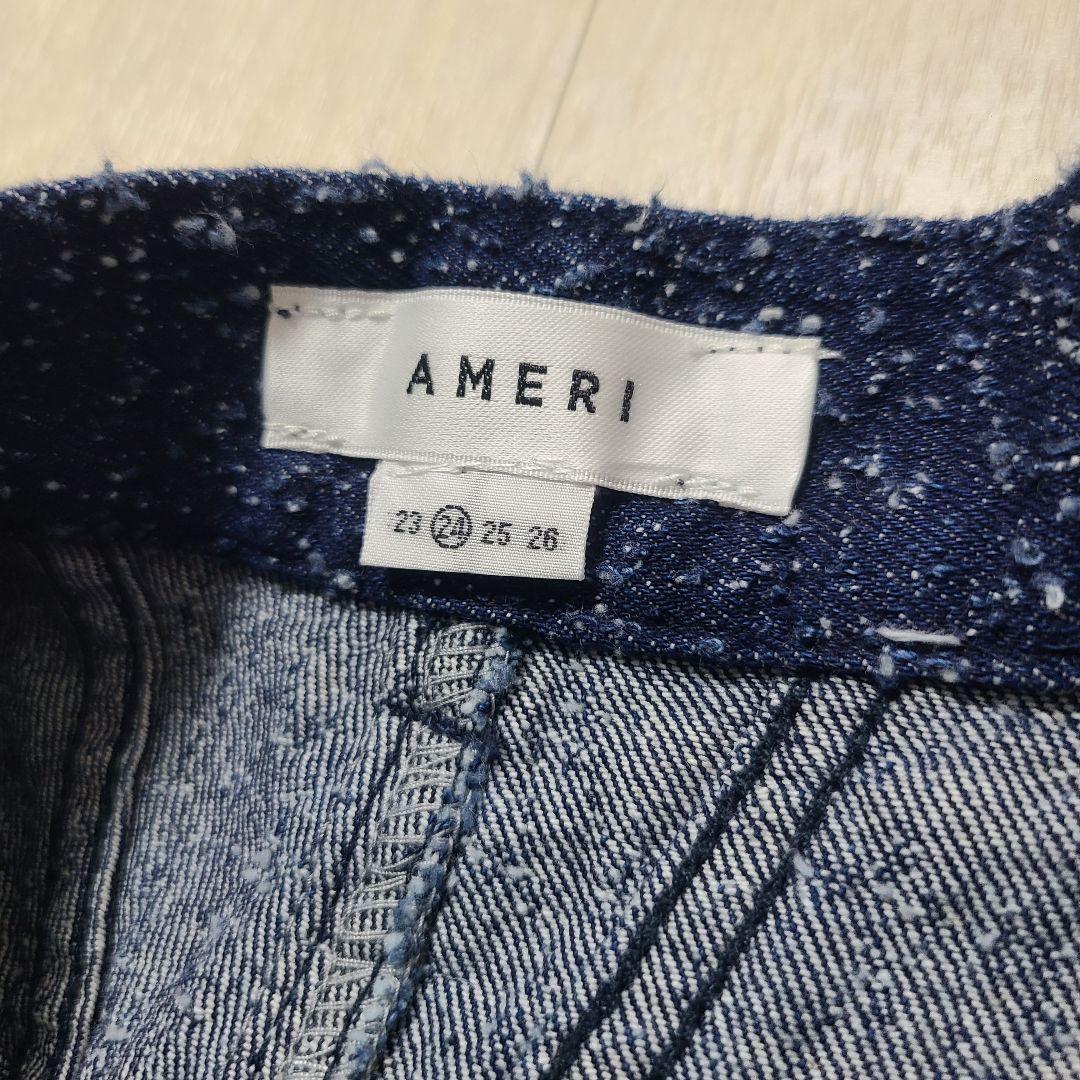 アメリ MEDI SCRATCH OVAL WIDE DENIM ワイドデニム