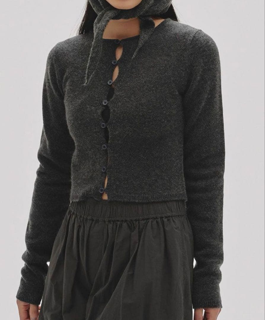 TODAYFUL Cashmere Compact Cardigan グレー