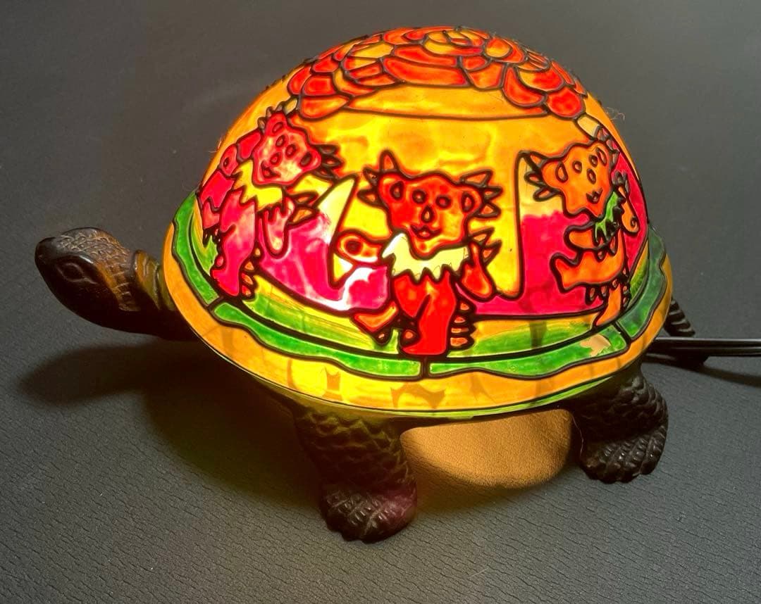 【レア・超希少】グレートフルデッドベア　アンティークなカメと薔薇のライト