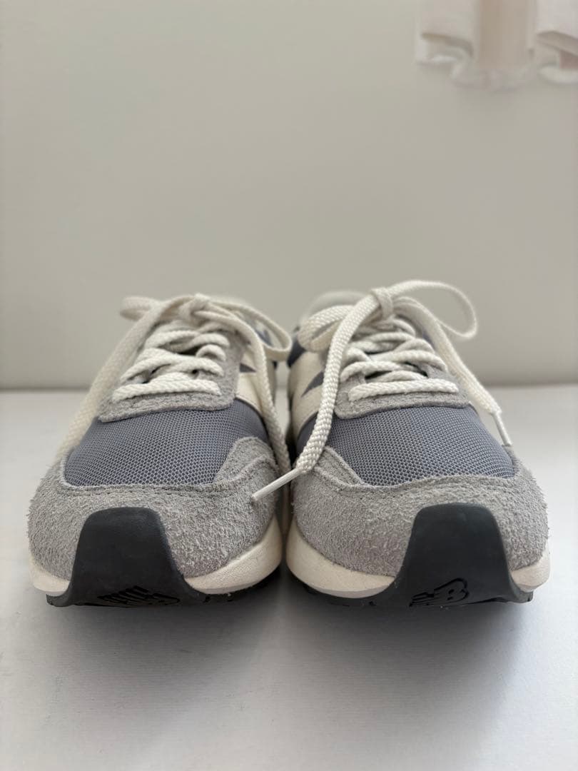 New Balance U370AH スニーカー グレー/ホワイト 箱付23.5