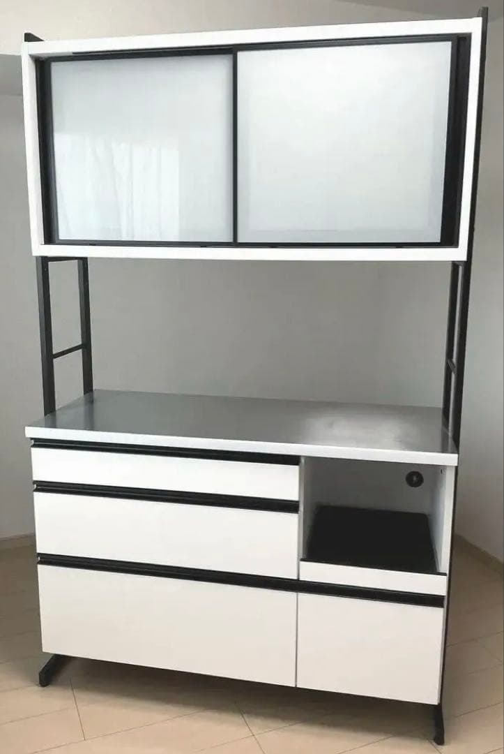 食器棚　キッチンボード　古賀家具124センチ　高さ調整可