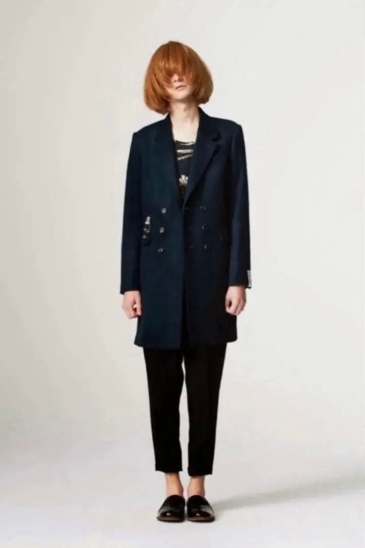 【美品】カシミヤ SHAREEF DOUBLE CHESTER COAT