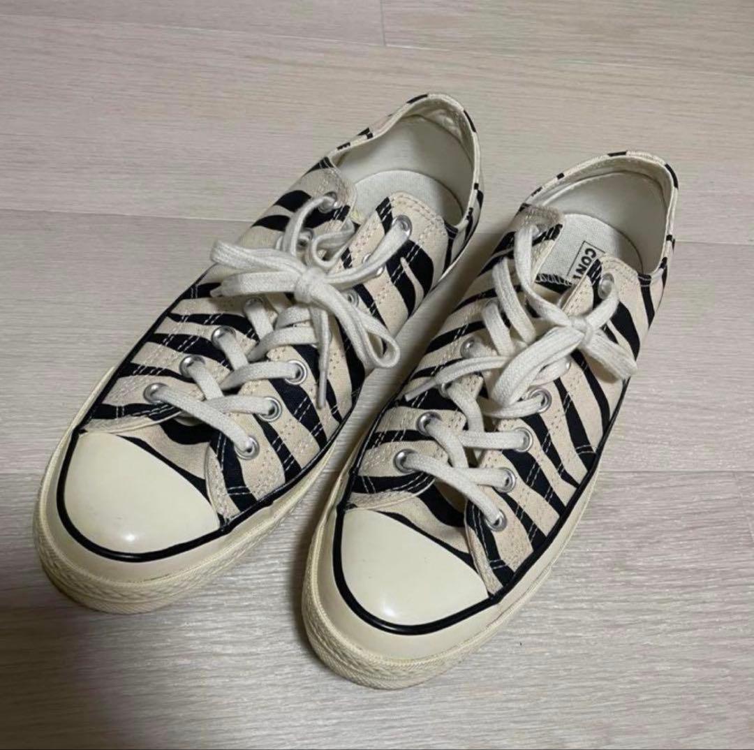 チャックテイラー　希少　ゼブラ柄　converse ct70 ローカット