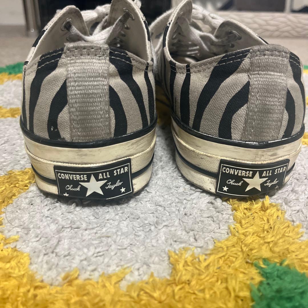 チャックテイラー　希少　ゼブラ柄　converse ct70 ローカット