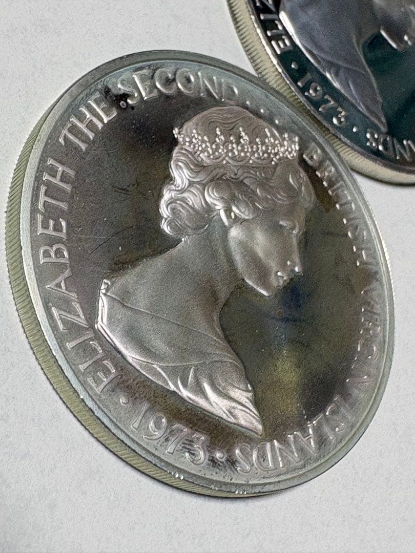 【銀貨保証】ヴァージン諸島 プルーフ貨幣セット 1ドル銀貨　2枚まとめて