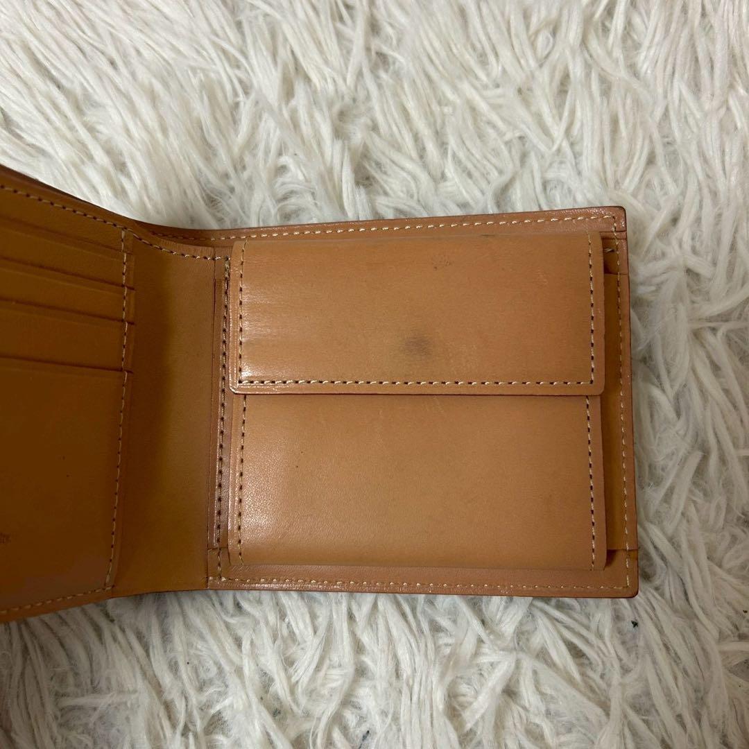 美品✨GANZO ガンゾ コードバン 二折財布 小銭入れ　ブラック