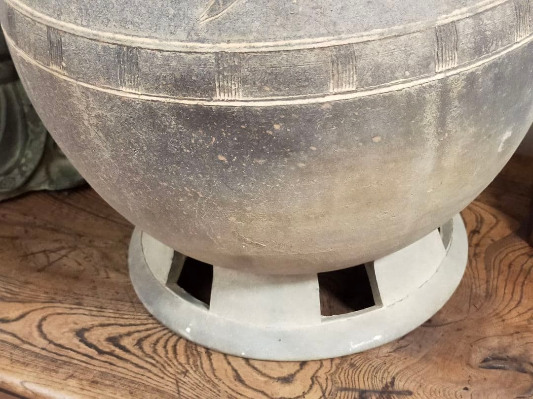 ♥値下げ！　新羅　土器　四耳　壺　レプリカ　骨董　古玩　出土　発掘品