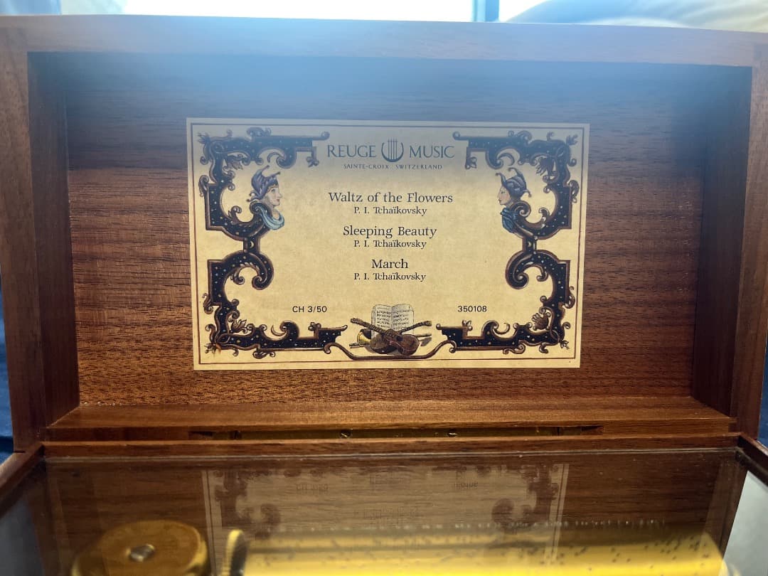 Reuge Music オルゴール 名曲3曲