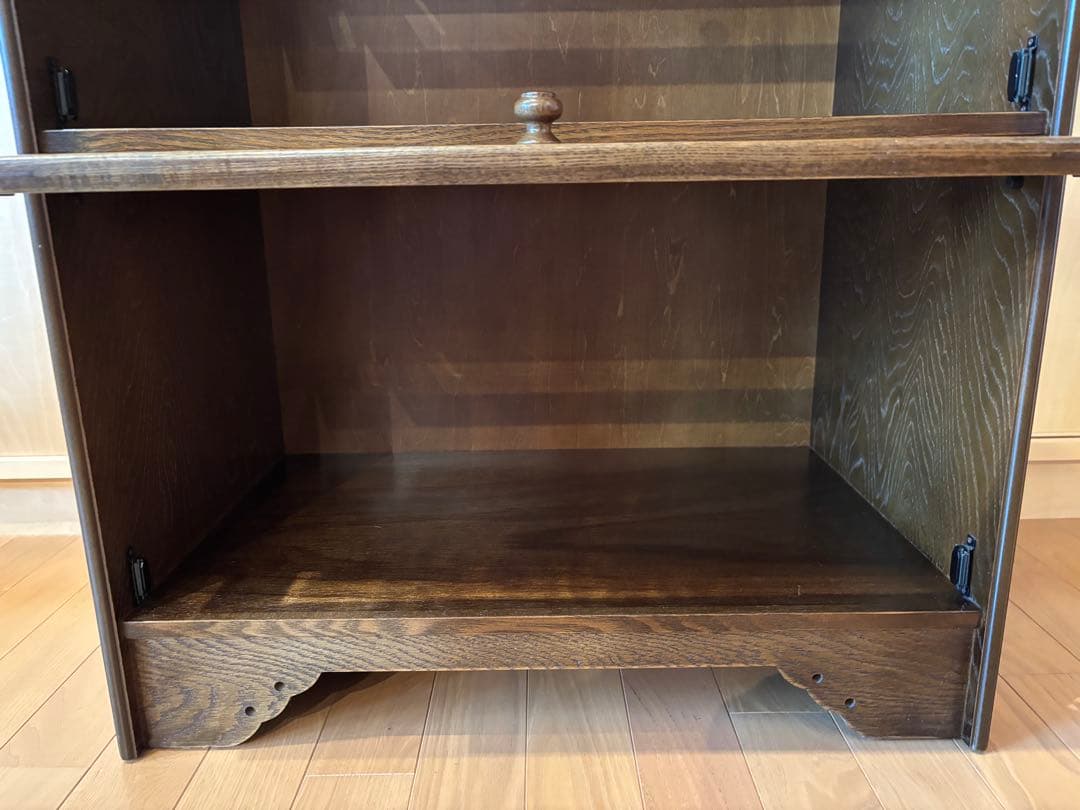 【極美品】ウッドギャラリー樹 Alice ガラスキャビネット 飾り棚