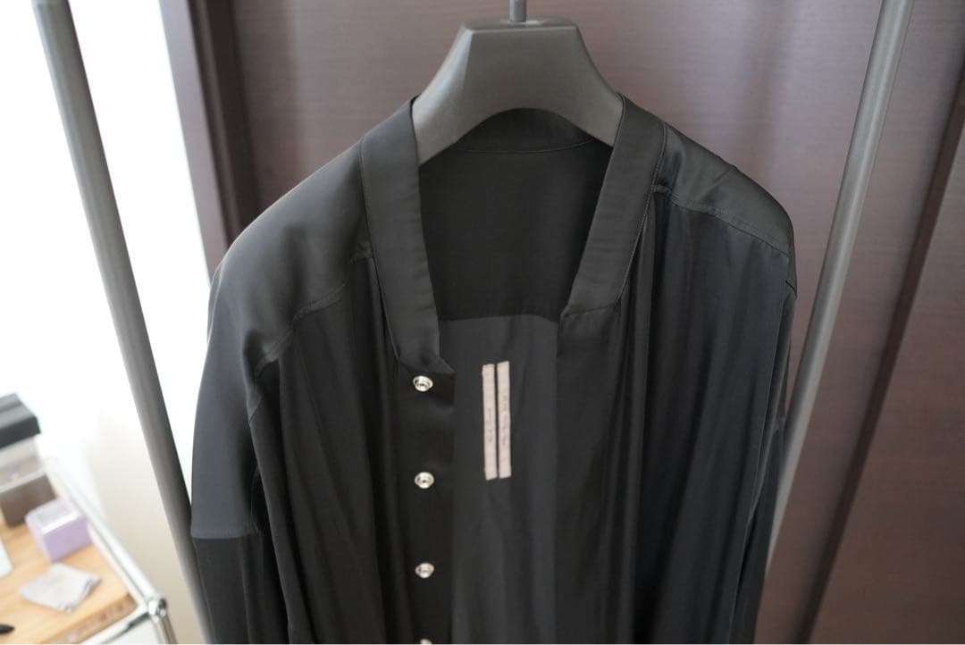 Rick Owens 25SS OVERSIZED FAUN SHIRT 黒