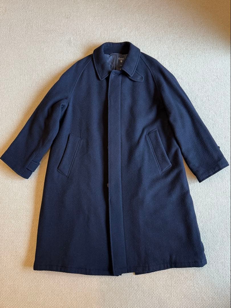 ORCIVAL ウール ステンカラーコート サイズ5 ネイビー オーシバル