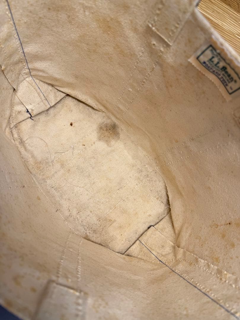 ①人気Navy！70-80sガイド１本ギザタグ エルエルビーントートバッグ