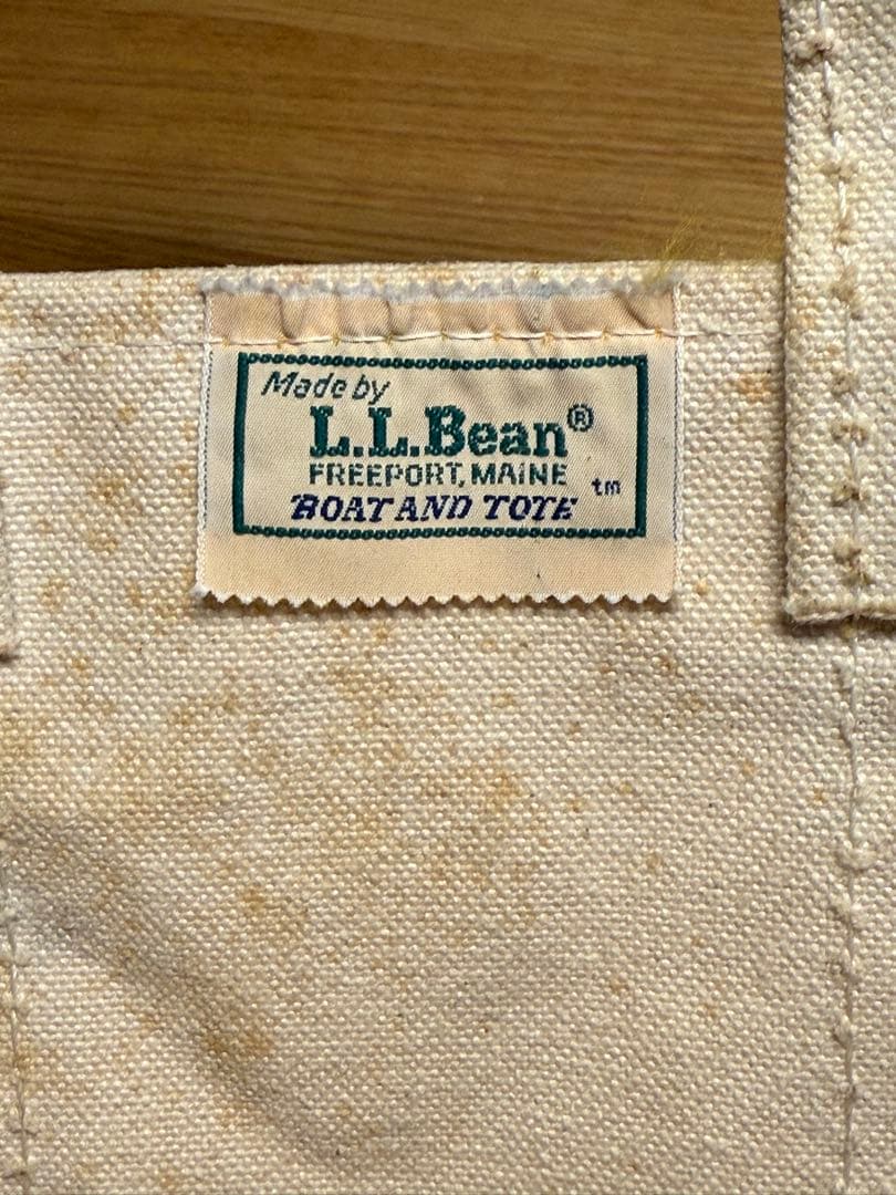 ①人気Navy！70-80sガイド１本ギザタグ エルエルビーントートバッグ