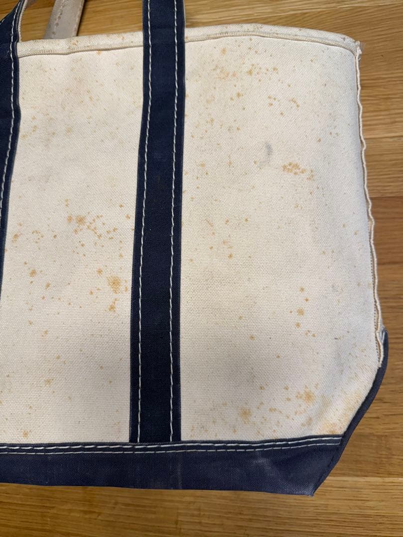 ①人気Navy！70-80sガイド１本ギザタグ エルエルビーントートバッグ