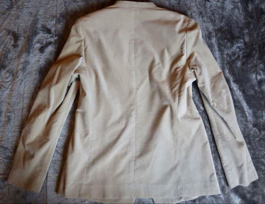 11／19売切トゥモローランド　ベロアノーカラースーツ