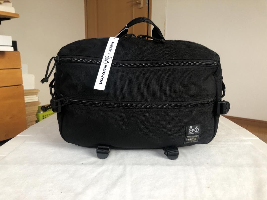 美品　ポーター　木梨サイクル　ボディー　バッグ　ウエスト　ポーチ　タンカー
