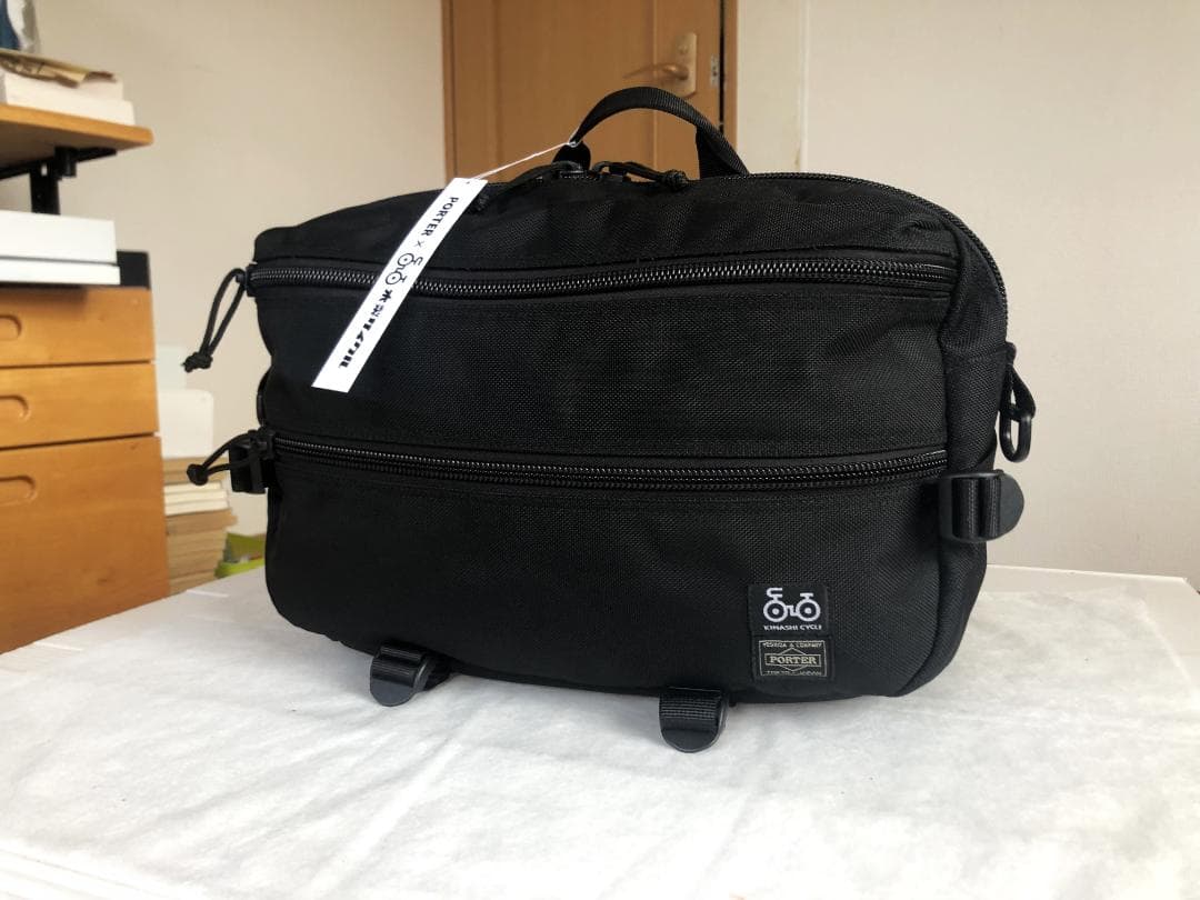 美品　ポーター　木梨サイクル　ボディー　バッグ　ウエスト　ポーチ　タンカー