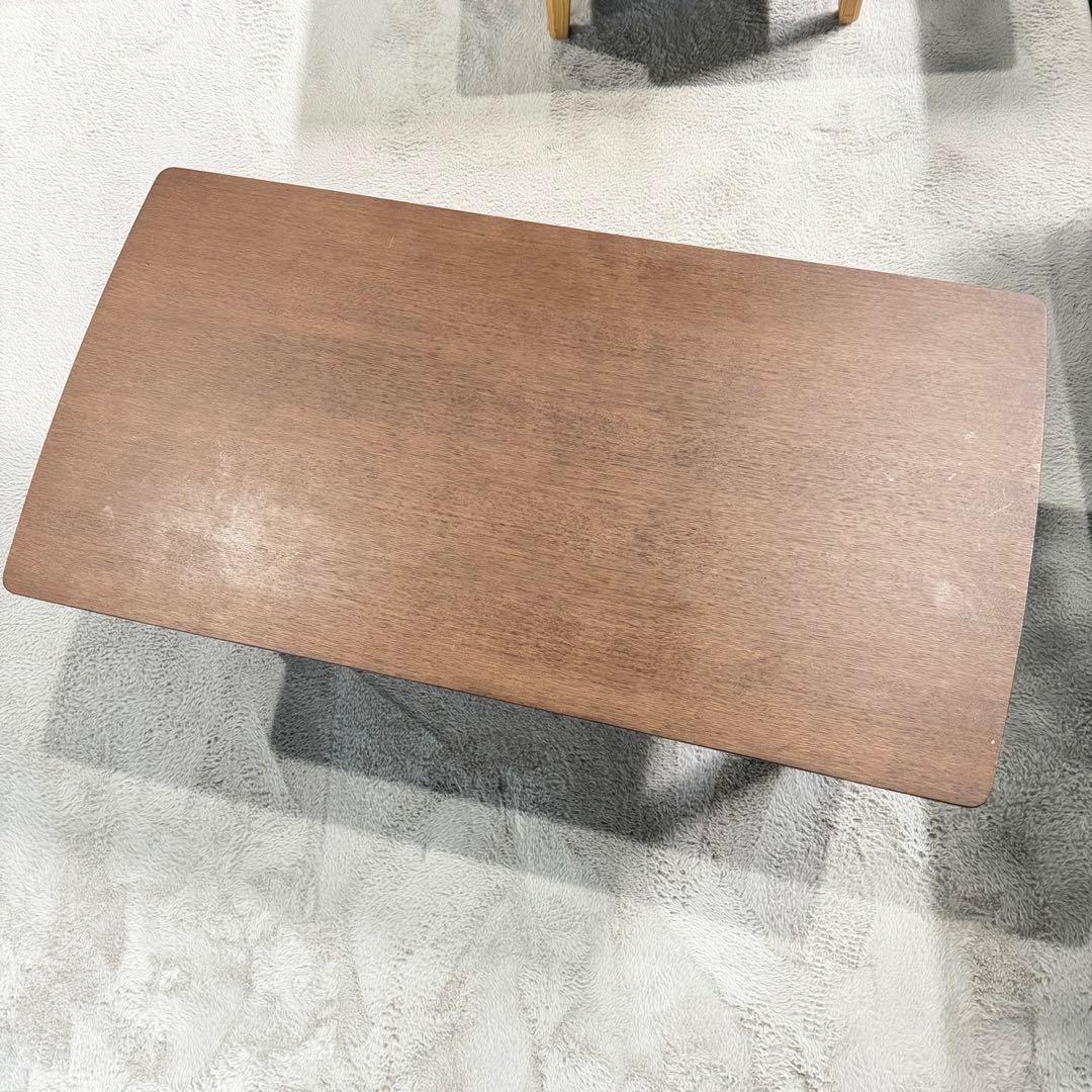 カリモク センターテーブル インテリア 棚板付き 木目調 O001