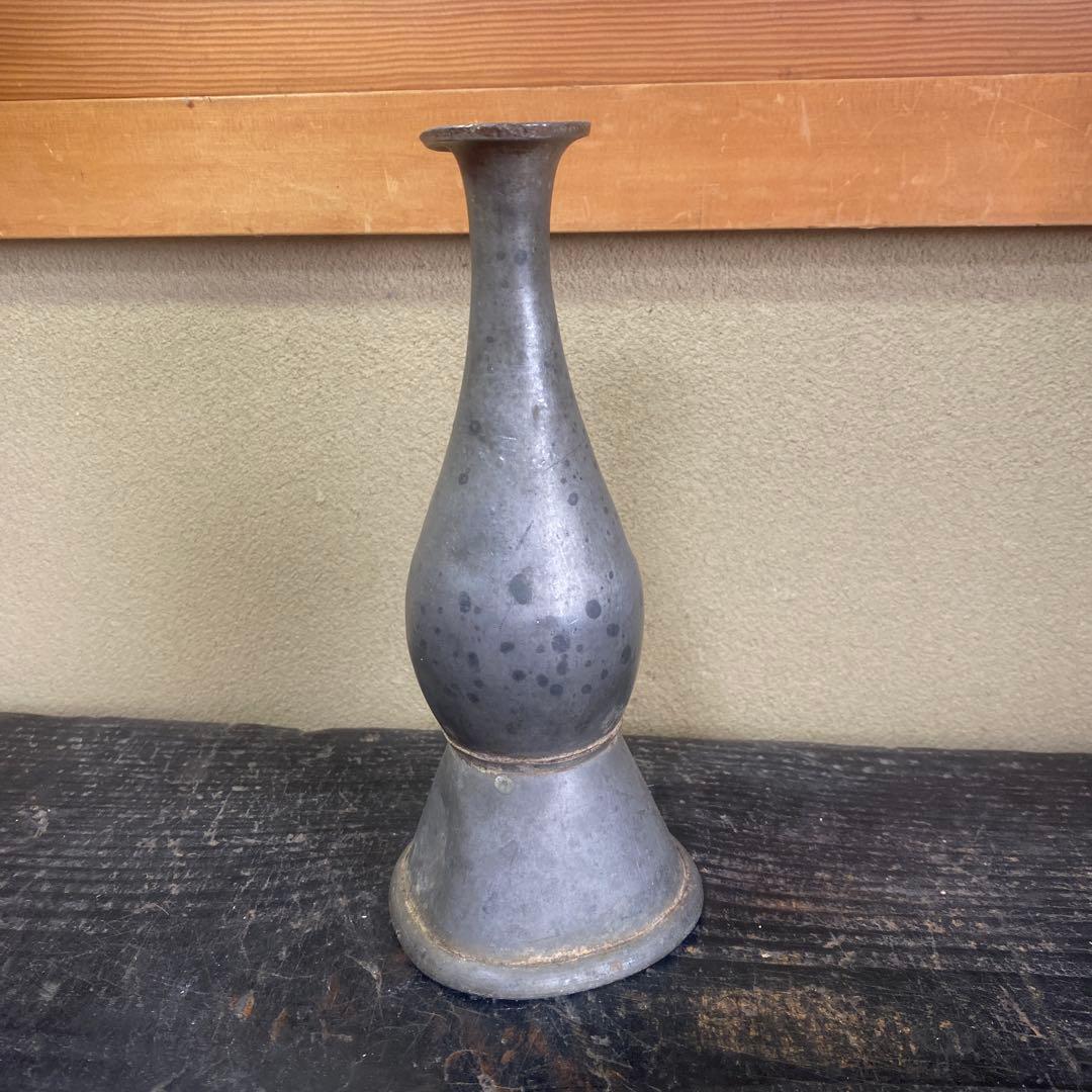 錫製　徳利21cm8.5cm