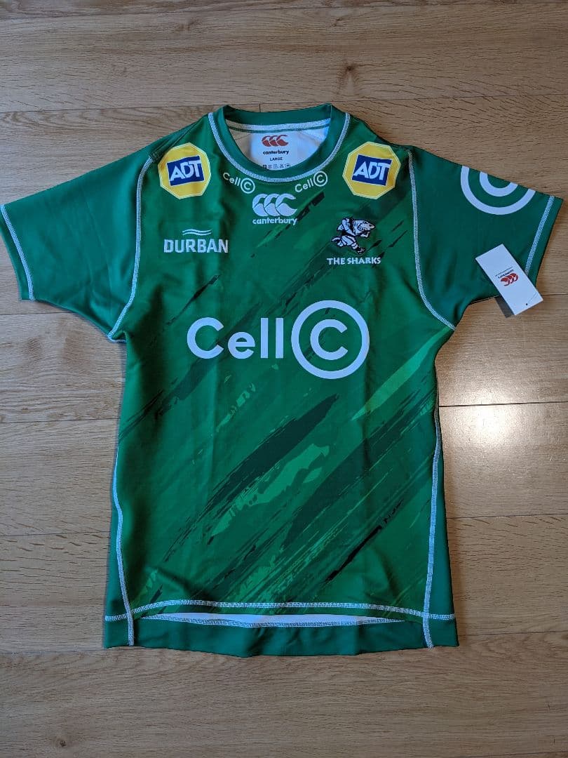 ラグビー 選手仕様ジャージ 南アフリカ シャークス サイズL 新品
