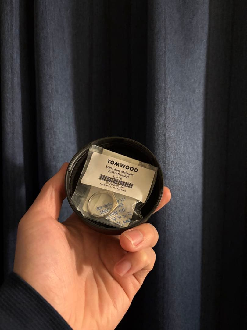 【常田着】Tom Wood Mario Ring Malachite 60