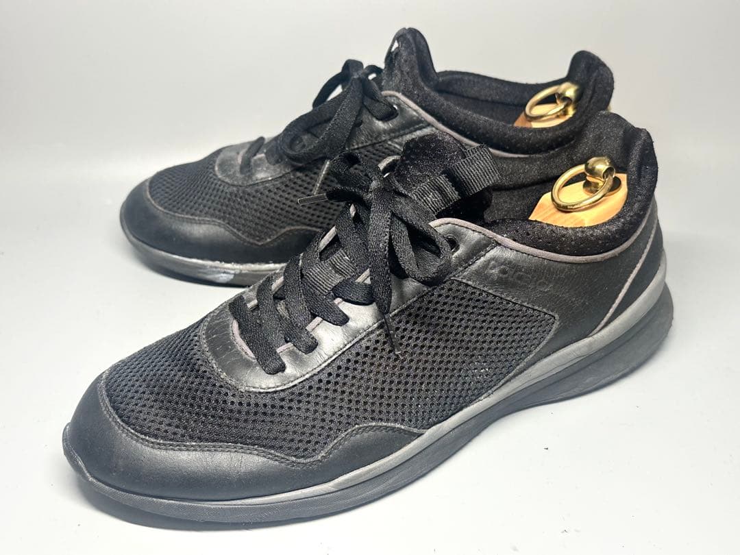 ドルガバ UK9 27.5cm程度 メンズ スニーカー レザー 黒 くつ 靴