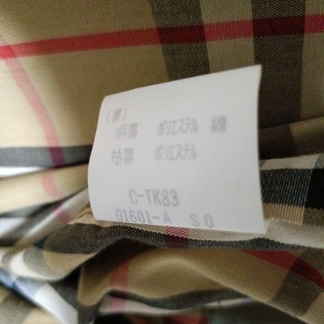 良品✨ バーバリー ステンカラーコート ノバチェック メンズ カーキ L