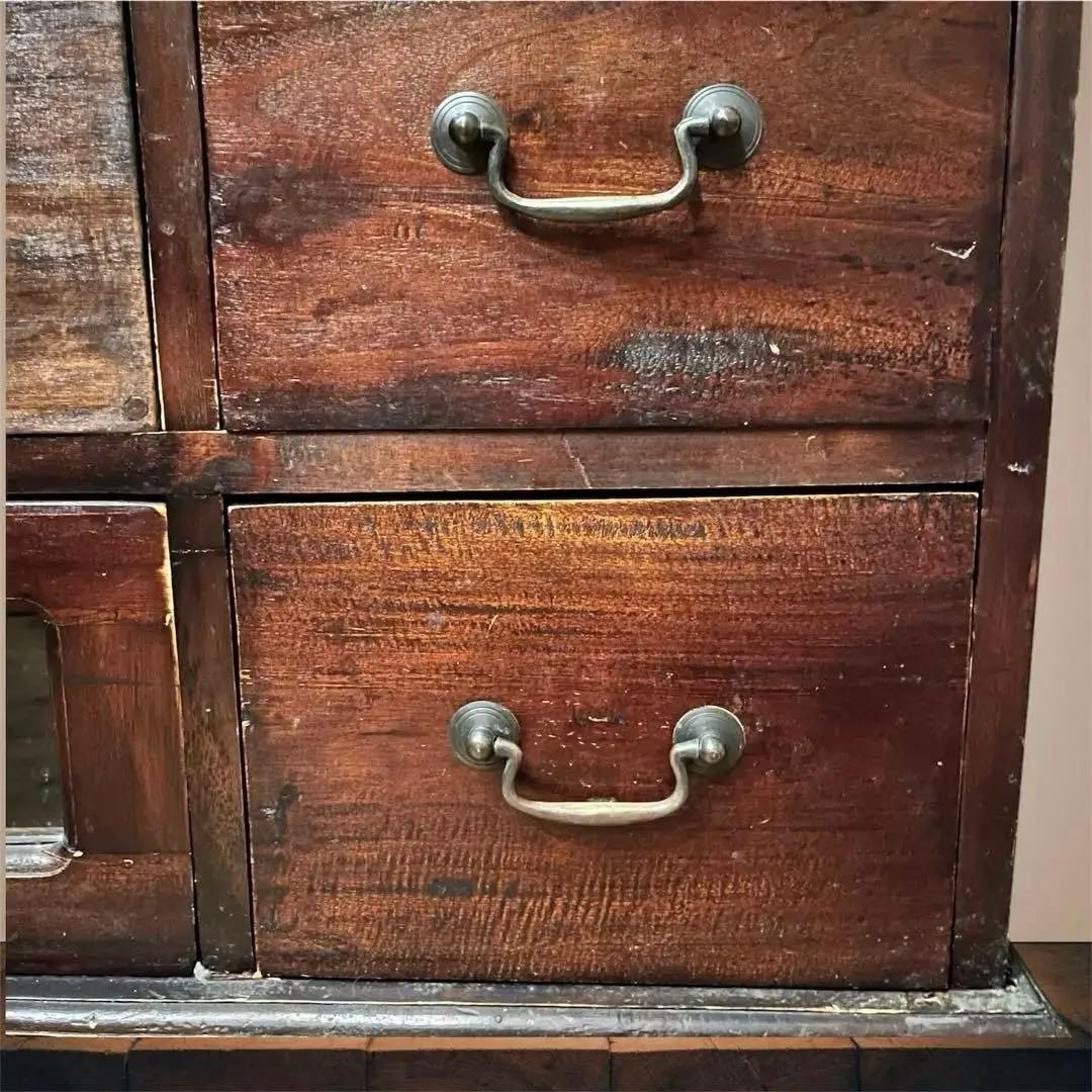 テレビボード　テレビ台　アンティーク風　無垢材　昭和レトロ　民芸家具