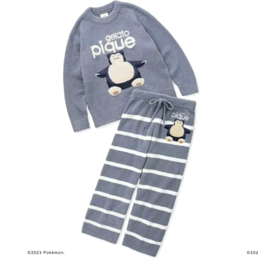 【新品】gelato pique ポケモン スリープ ルームウェア　カビゴン　F