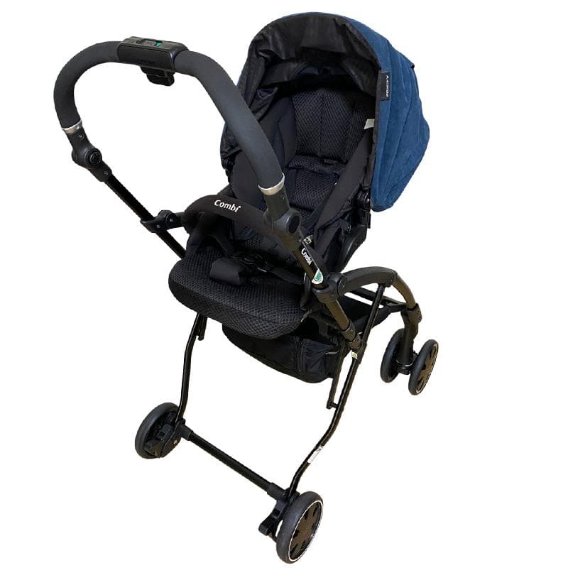 【美品】コンビ ベビーカー アット ネイビー 数量限定モデル A型ベビーカー