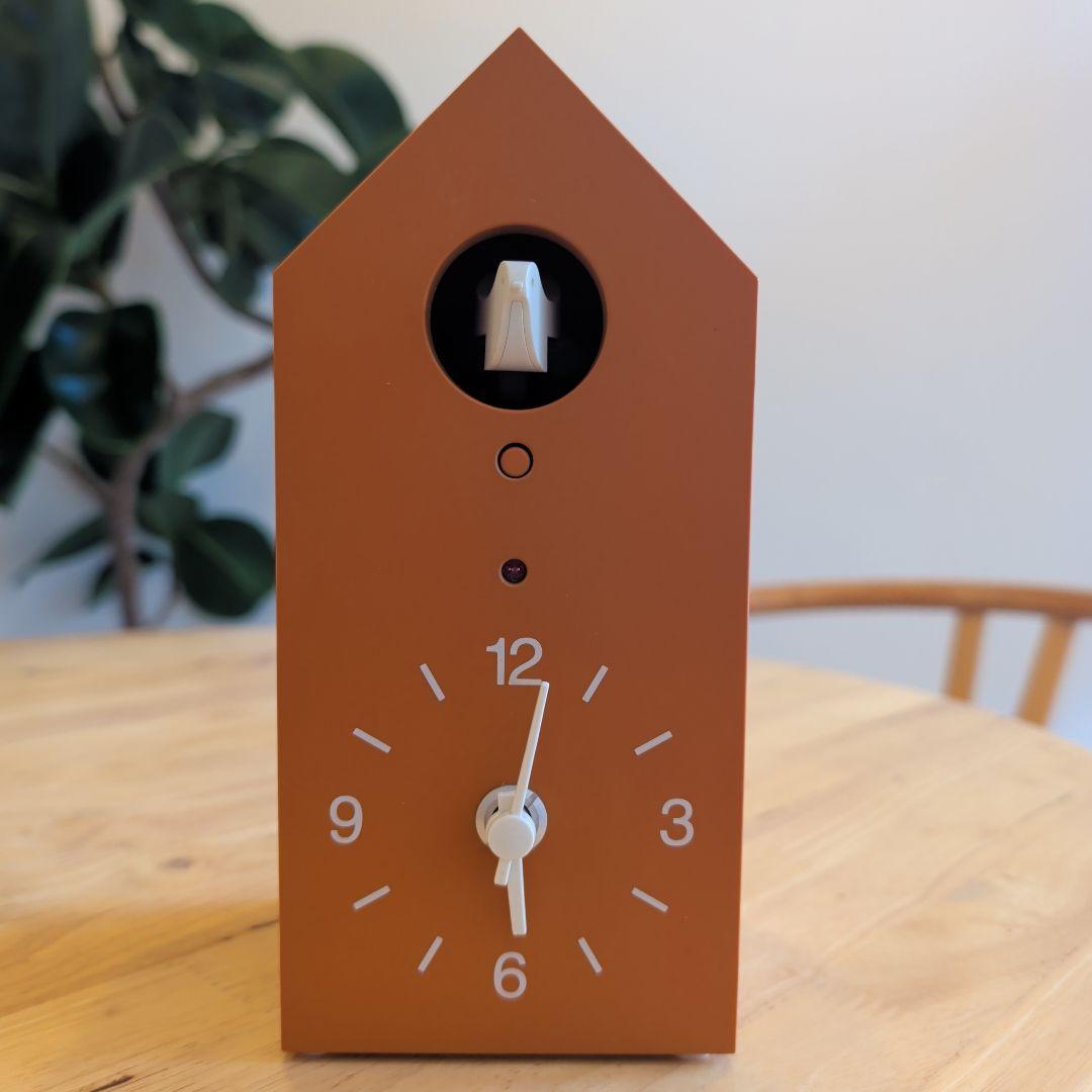 【生産終了品】無印良品の鳩時計　テラコッタ色　限定品