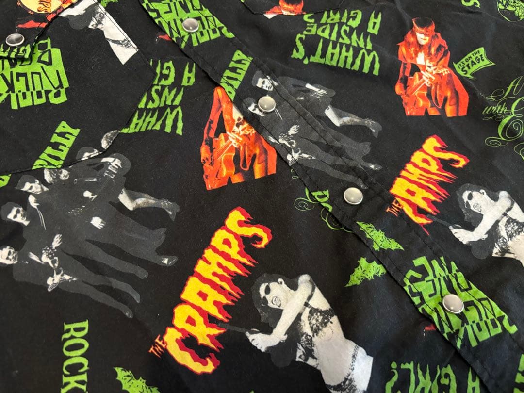 新品未使用　ヒステリックグラマー　ザクランプス　ウエスタン　シャツ　総柄